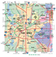 map of tarrant county and surrounding counties Tarrant County Texas Almanac map of tarrant county and surrounding counties